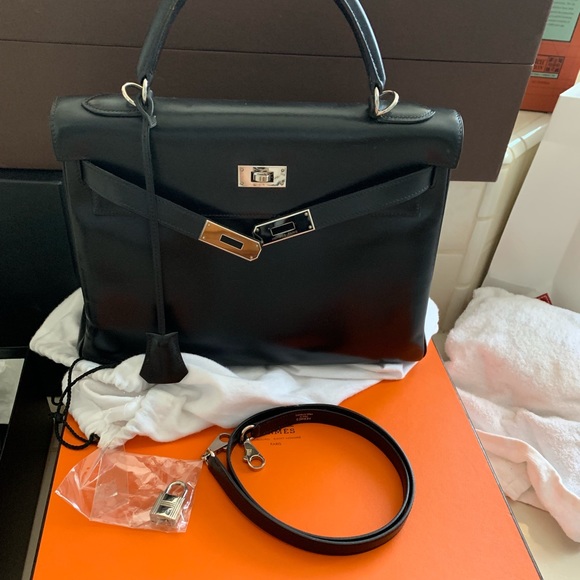 Hermès Kelly 35 box calf leather - Picture 1 of 6